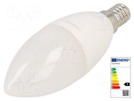 LED lamp | E14 | white cold | 230VAC | 806lm | P: 7W | 6500K | CRImin: 80