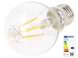 LED lamp | E27 | white warm | 230VAC | 470lm | P: 4W | 2700K | CRImin: 80