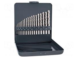 Drill set | for metal | high speed steel cobalt HSS-E | metal case