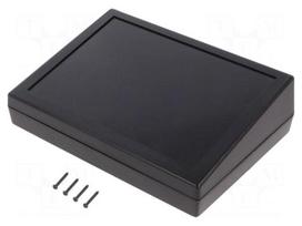 Enclosure: desktop | X: 189mm | Y: 134mm | Z: 54.6mm | ABS | black