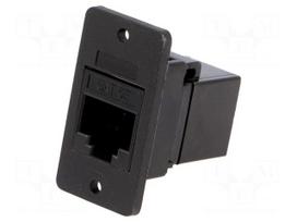 Coupler | Slim | Cat 5e | 8p8c | RJ45 socket,both sides | 29mm | plastic