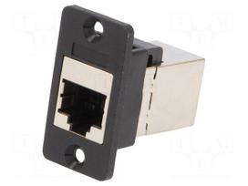 Coupler | coupler | Slim | Cat 6 | shielded | 8p8c | 29mm | plastic
