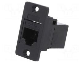 Coupler | coupler | Slim | Cat 5e | 8p8c | RJ45 socket,both sides | 29mm