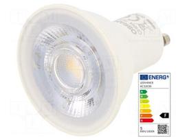 LED lamp | white warm | GU10 | 230VAC | 350lm | P: 5W | 36° | 2700K