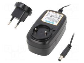 Power supply: switching | mains,plug-in | 12VDC | 1.5A | 18W | 85%