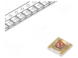 LED | Case (mm): 3535 | 120° | convex | 1.8÷2.6VDC | 3.45x3.45x1.95mm