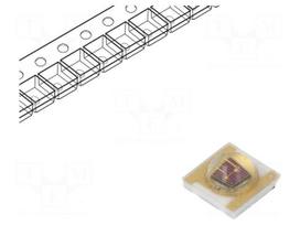 LED | Case (mm): 3535 | 120° | convex | 1.8÷2.6VDC | 3.45x3.45x1.95mm