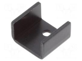 Heatsink: extruded | U | TO126 | black | L: 14.2mm | W: 15.8mm | H: 9.4mm