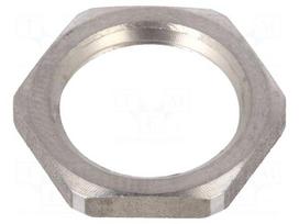 Nut | PG9 | stainless steel | 22mm | Thread: PG | GM-INOX
