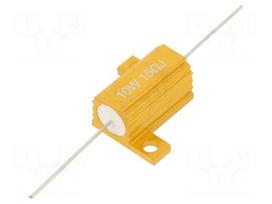 Resistor: wire-wound | with heatsink | 15Ω | 10W | ±5% | 50ppm/°C