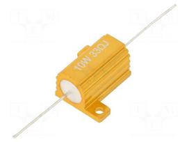 Resistor: wire-wound | 33Ω | with heatsink | 10W | ±5% | 50ppm/°C
