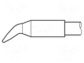 Tip | bent chisel | 1.2x0.7mm | longlife