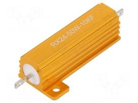 Resistor: wire-wound | 10kΩ | with heatsink | 50W | ±1% | 30ppm/°C