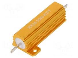 Resistor: wire-wound | with heatsink | 4.7Ω | 50W | ±1% | 50ppm/°C