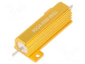 Resistor: wire-wound | with heatsink | 6.8kΩ | 50W | ±5% | 30ppm/°C