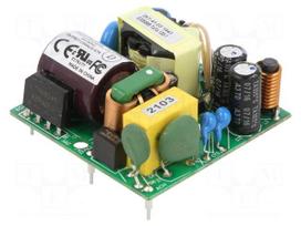 Converter: AC/DC | 40W | Uin: 90÷264VAC,120÷370VDC | Uout: 15VDC | 90%