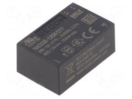 Converter: AC/DC | 3W | Uin: 85÷305VAC | 12VDC | Iout: 250mA | 75% | PCB