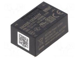 Converter: AC/DC | 2W | Uin: 85÷305VAC | 12VDC | Iout: 167mA | 73% | PCB