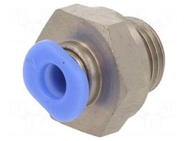 Push-in fitting | straight | -0.95÷10bar | nickel plated brass