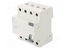 RCD breaker | Inom: 25A | Ires: 30mA | Poles: 3+N | 230/400VAC | IP20