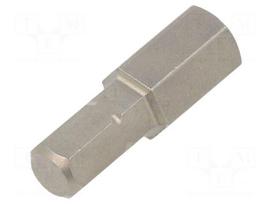 Screwdriver bit | hex key | HEX 8mm | 1/4" | Overall len: 25mm