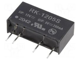 Converter: DC/DC | 1W | Uin: 10.8÷13.2VDC | Uout: 5VDC | Iout: 200mA