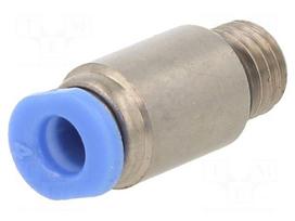 Push-in fitting | straight | -0.95÷10bar | nickel plated brass