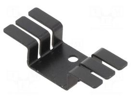 Heatsink: extruded | U | TO202,TO220 | black | L: 17.7mm | W: 44.5mm