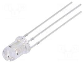 LED | red/yellow | 5mm | 30° | Front: convex | 5VDC | No.of term: 3 | round