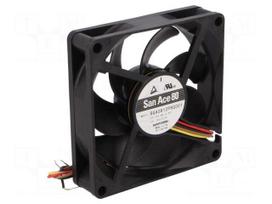 Fan: DC | axial | 12VDC | 80x80x20mm | 103.2m3/h | 45dBA | ball | 5850rpm