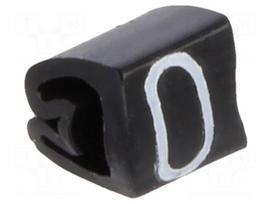 Markers | Marking: 0 | 1.3÷3mm | PVC | black | -30÷80°C | leaded | CLI C