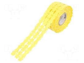 Label | polyurethane | yellow | -40÷90°C | cable ties | UL94HB | reel