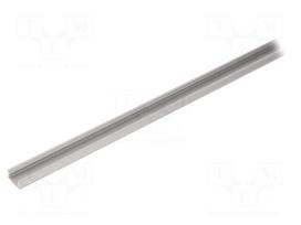 Profiles for LED modules | natural | L: 2m | SLIM8 | aluminium