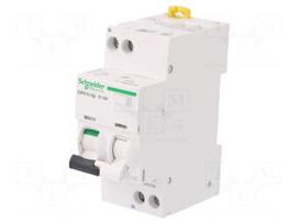 RCBO breaker | Inom: 16A | Ires: 30mA | Max surge current: 250A | IP20