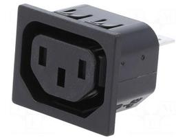 Connector: AC supply | socket | female | 10A | 250VAC | C13 (F)