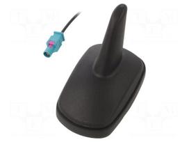 Antenna | automotive,SHARK | AM,FM | Fakra | black | 12VDC | RG174