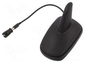 Antenna | automotive,SHARK | AM,FM | RAKU II female | black | 12VDC