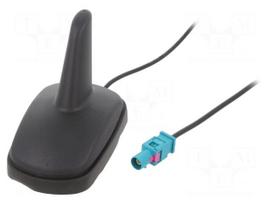 Antenna | automotive,SHARK | AM,FM | Fakra | black | 12VDC | RG174