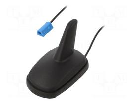 Antenna | automotive,SHARK | AM,FM | Opel GM | black | 12VDC | RG174