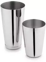 Shaker Bostono plaktuvė, sidabrinė, plieninė, 0,5-0,75 l, „Kinghoff“