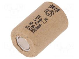 Baterija: Ni-MH | 4/5SC | 1.2V | 2000 mAh | Ø22x32,5 mm