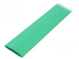 Heat shrink sleeve | glueless | 2: 1 | 32mm | L: 1m | green | polyolefine