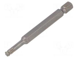 Screwdriver bit | spherical,Torx® | T25 | 1/4" | Overall len: 70mm