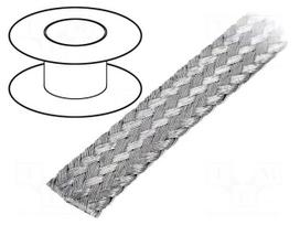 Braids | tape | Thk: 1.5mm | W: 10mm | Body dim: 24x10x0.2mm | -20÷125°C