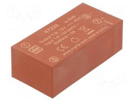 Converter: AC/DC | 40W | Uin: 85÷265VAC,120÷370VDC | Uout: 12VDC | 85%