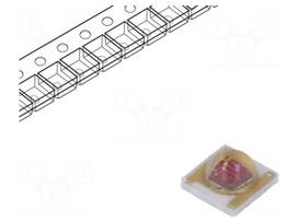 LED | Case (mm): 3535 | 120° | convex | 1.8÷2.6VDC | 3.45x3.45x1.95mm