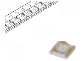 LED | Case (mm): 3535 | 120° | convex | 2.8÷3.4VDC | 3.45x3.45x1.95mm
