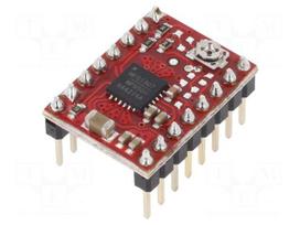 Stepper motor controller | MP6500 | 1.5A | Uin mot: 4.5÷35V | red