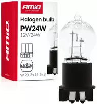 Halogeninė lemputė pw24w wp3.3x14.5-3 24w 12v amio-04409