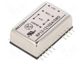 Converter: DC/DC | 12W | Uin: 9÷18VDC | Uout: 15VDC | Uout2: -15VDC | SMT